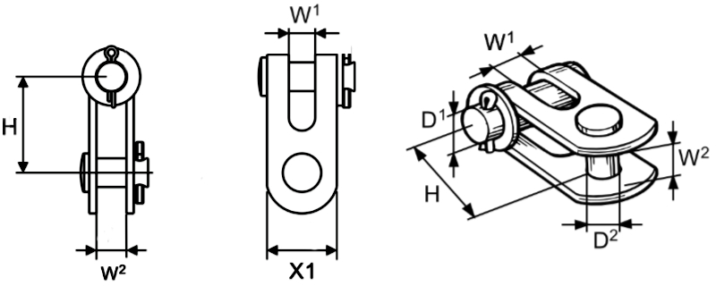 Seldén Double Fork Toggle